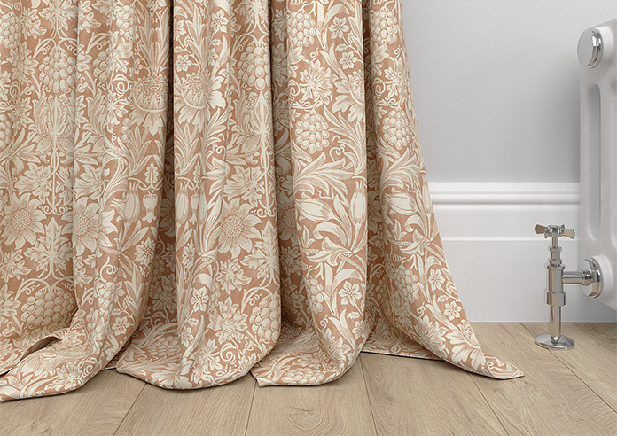 William Morris At Home Sunflower, Madder - Made to Measure Curtains - Image 6